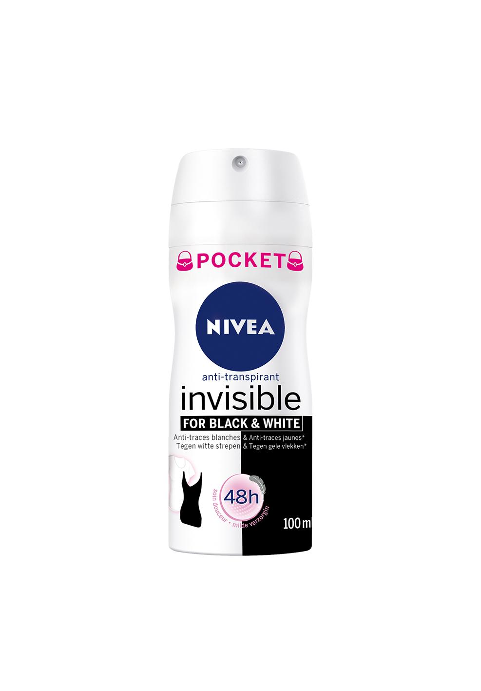 Nivea Deodorant Spray for Women Invisible Black&White - 100 ml