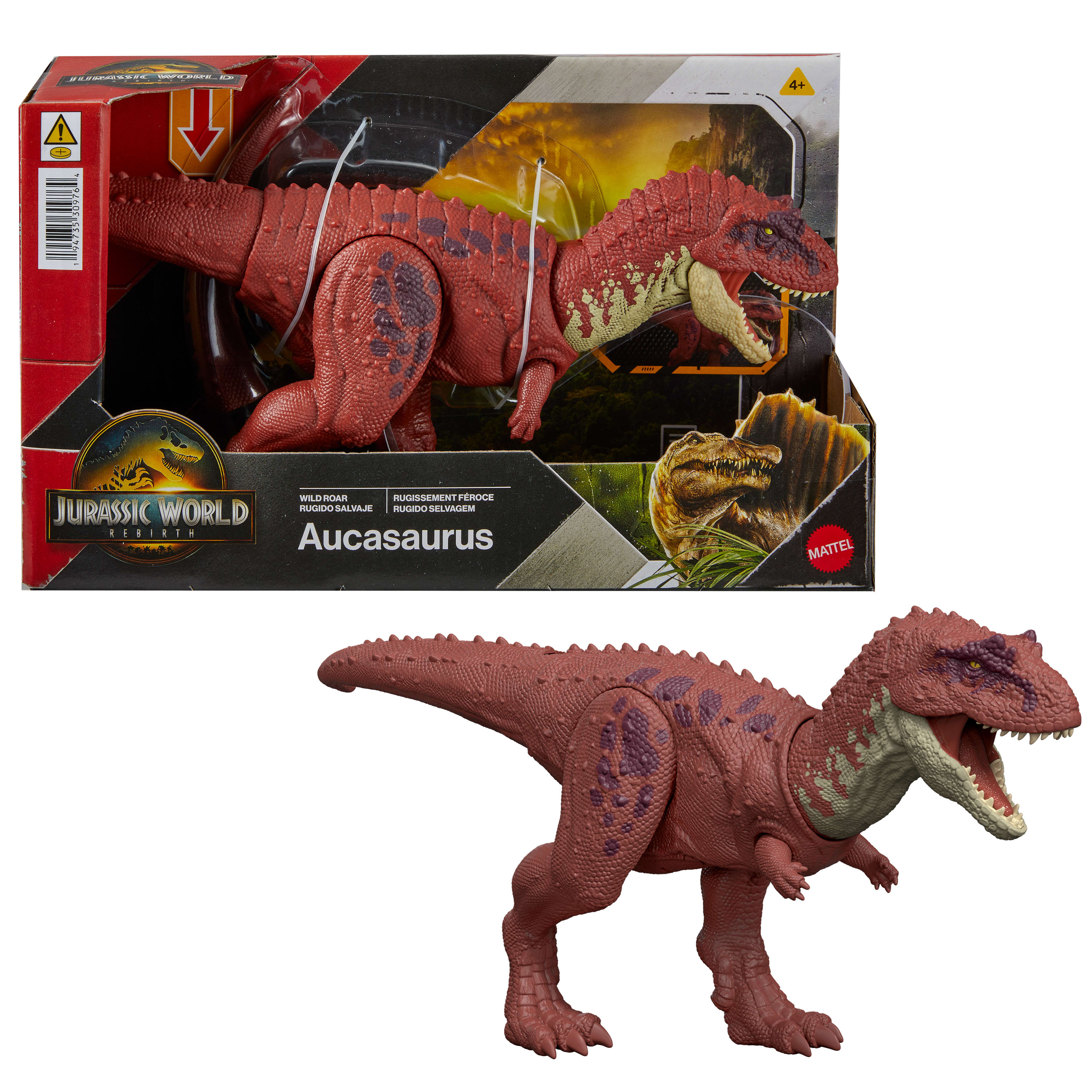 Jurassic World Rebirth Wild Roar Aucasaurus