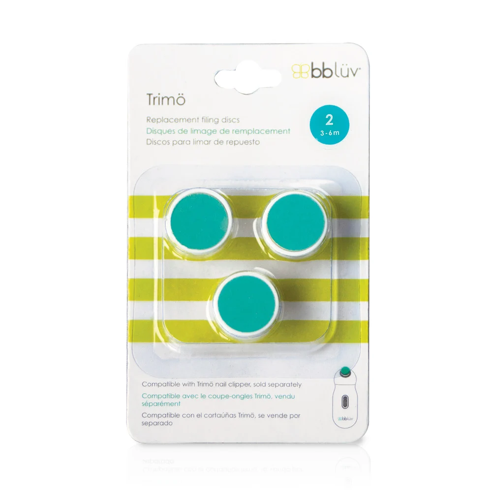 Bblüv Vervang Vijltjes voor Bblüv Elektrische Nageltrimmer Trimö Blauw 3-6 maand - 3 stuks