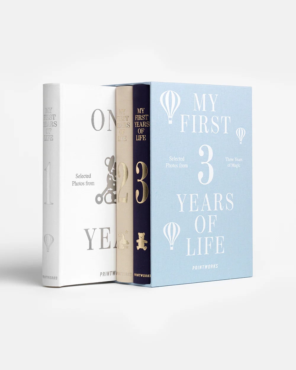 Printworks Baby Fotoalbumset My First 3 Years - 3-delig - 80 blz. per Boek Printworks Baby Fotoalbumset My First 3 Years - 3-delig - 80 blz. per Boek