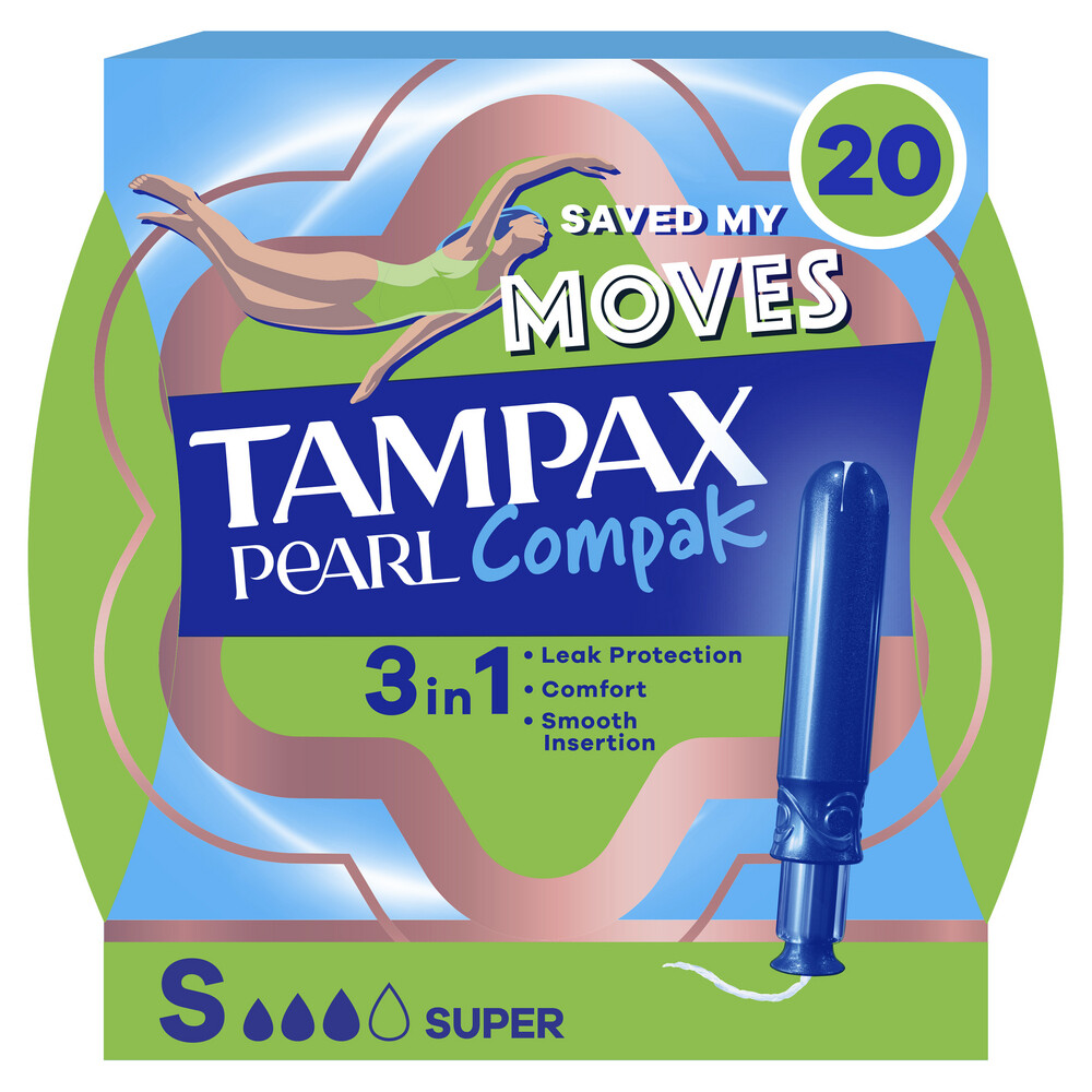 Tampax Tampon Compak Pearl Super 20 stuks