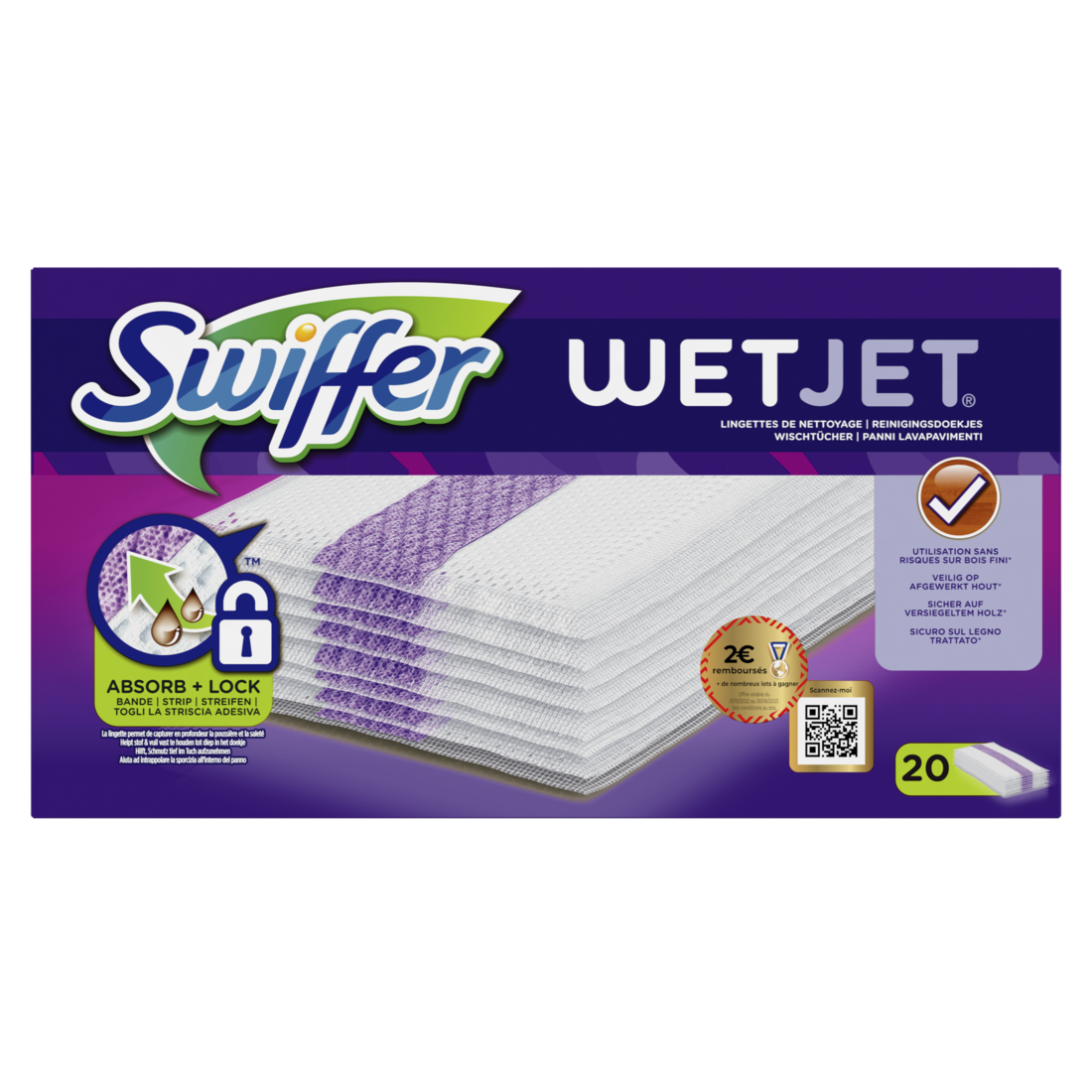Swiffer Wetjet Vervangdoekjes 20 stuks Swiffer Wetjet Vervangdoekjes 20 stuks