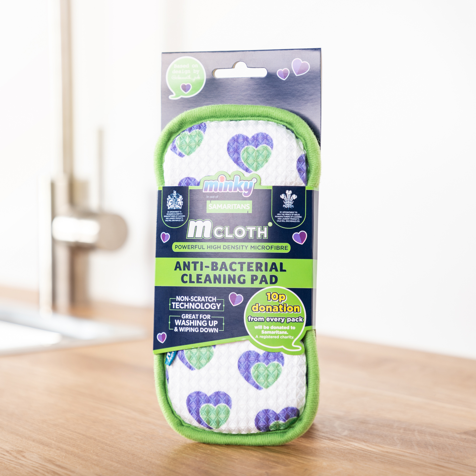 Minky Schoonmaakdoek Aanrecht Anti-Bacterieel - Groen
