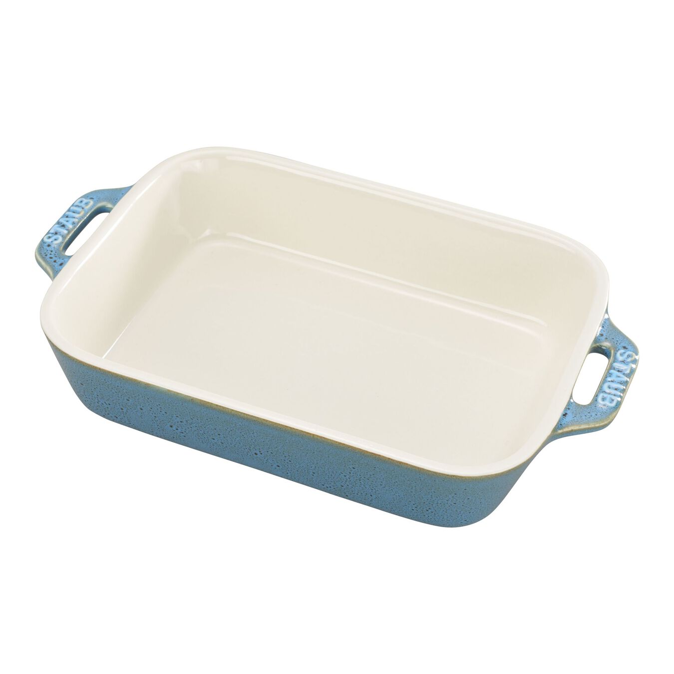 Staub Ovenschaal Rechthoekig 20x16 cm Ancient Turquoise - 1.1 l - Keramiek