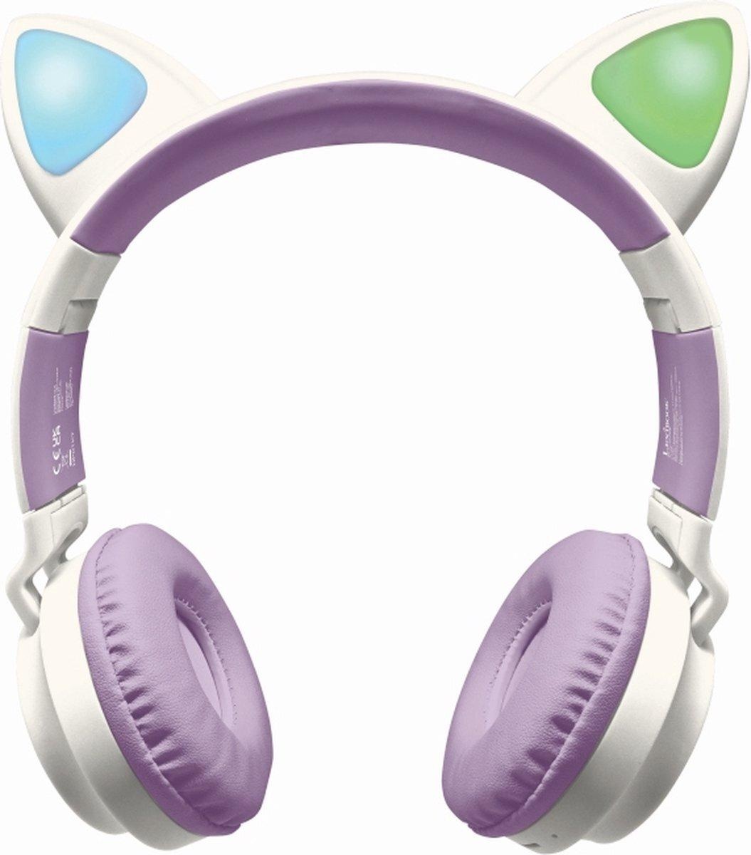 Kat 2-in-1 Bluetooth Hoofdtelefoon met licht