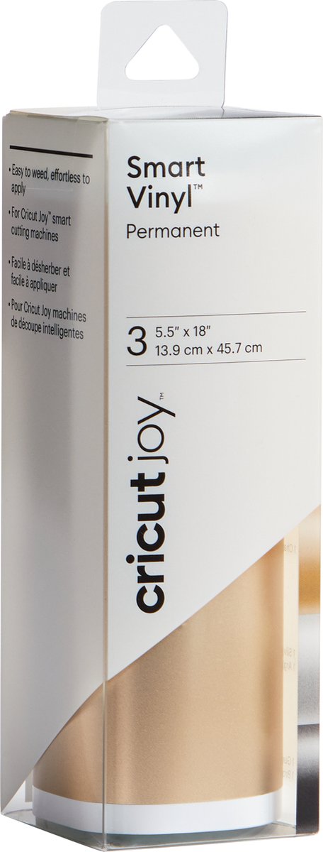 Cricut Joy Smart Vinyl Permanent 14x45 cm  - Metallic Elegance, mat (3 vellen)