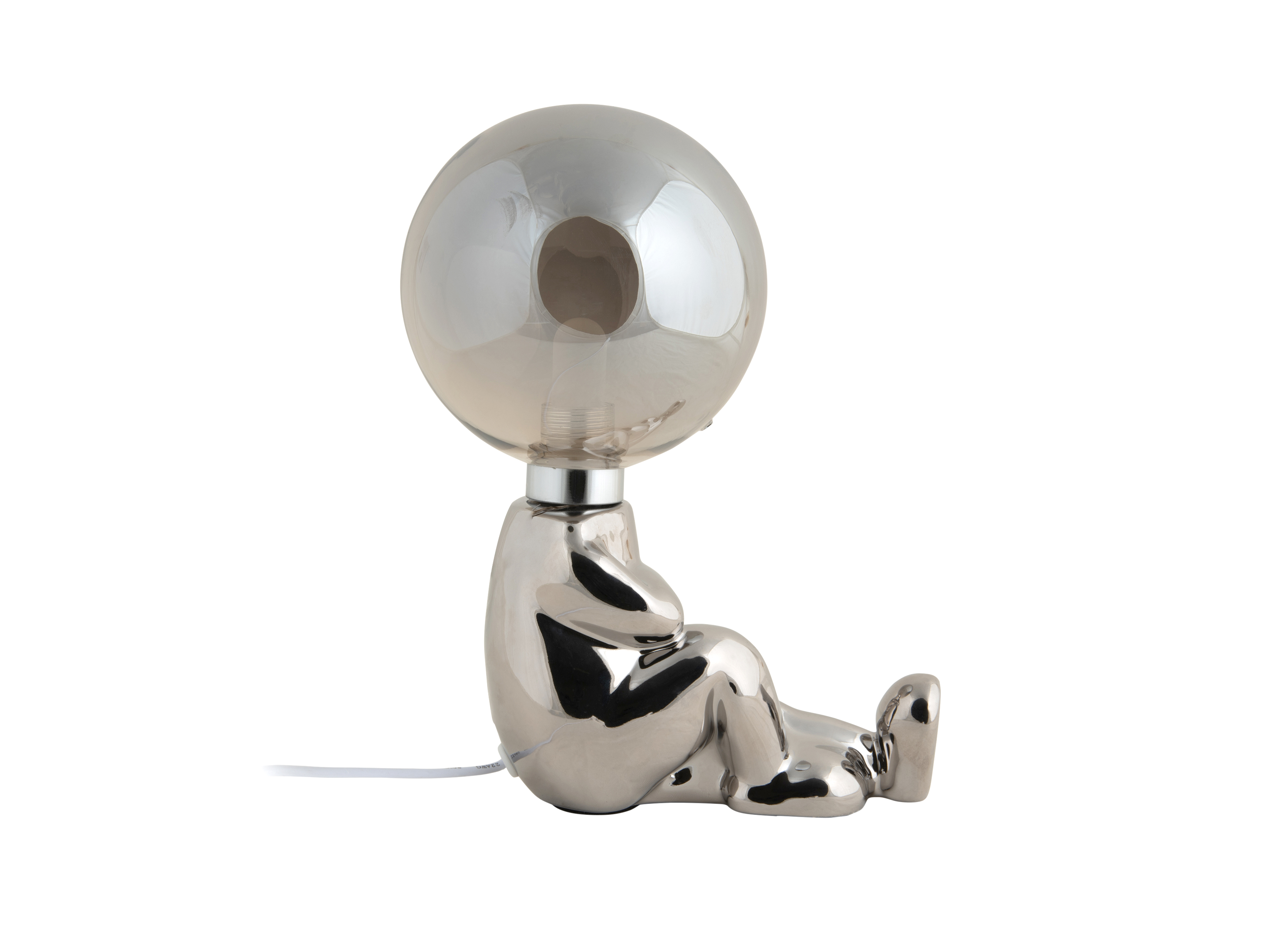 Leitmotiv Tafellamp Joey LED Ceramic Chrome Plated 22.5x12x16.5 cm - 4W