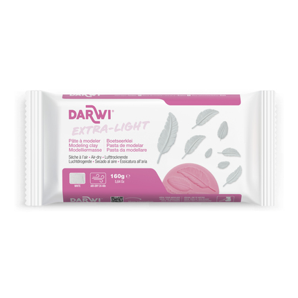 Darwi Boetseerpasta Extra Light 160g Luchtdrogend - Wit