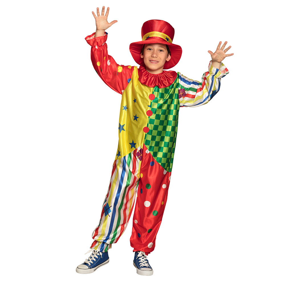Verkleedpak Clown Giggles 4-6 Jaar