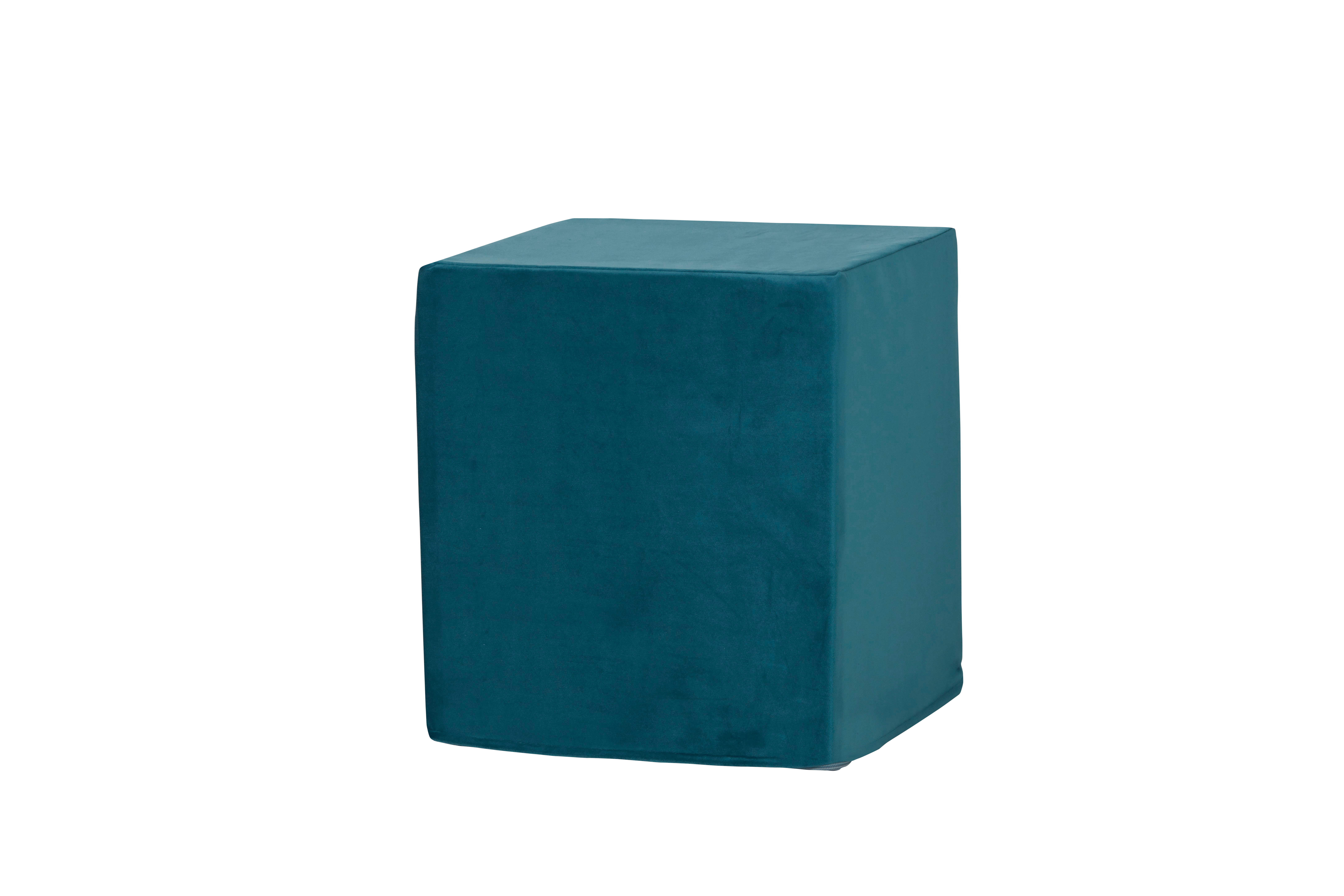 Madison Velvet Blue Outdoor Kubus