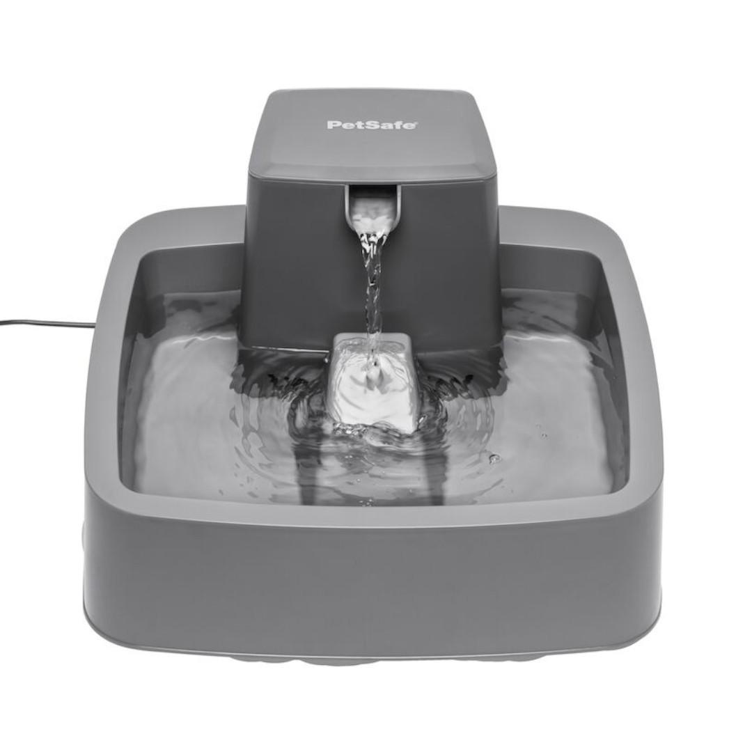 Drinkwell - Pet Fontein - 3,7 Liter Antracietgrijs