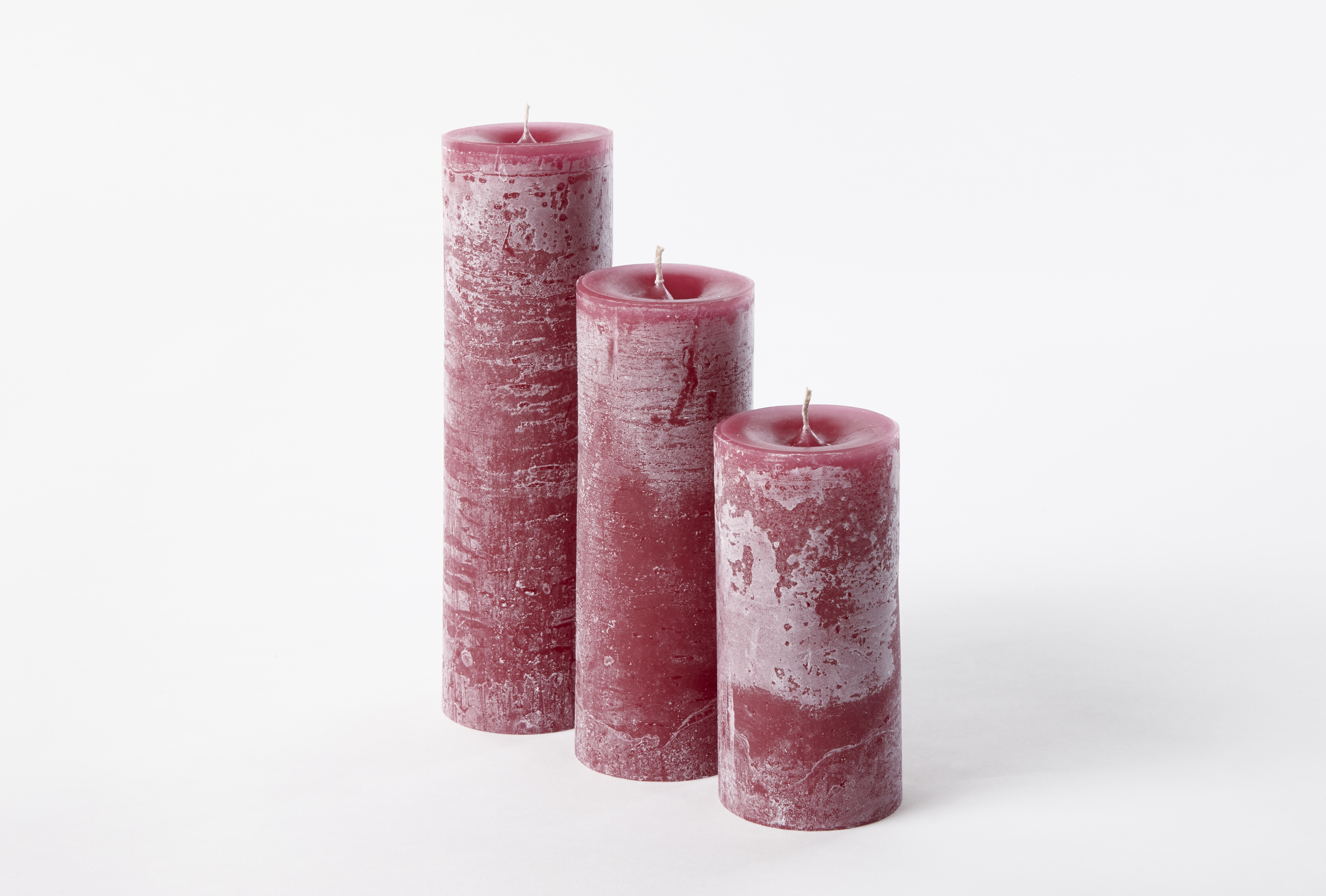 Dekocandle Cilinderkaars 7x25 cm Cherry
