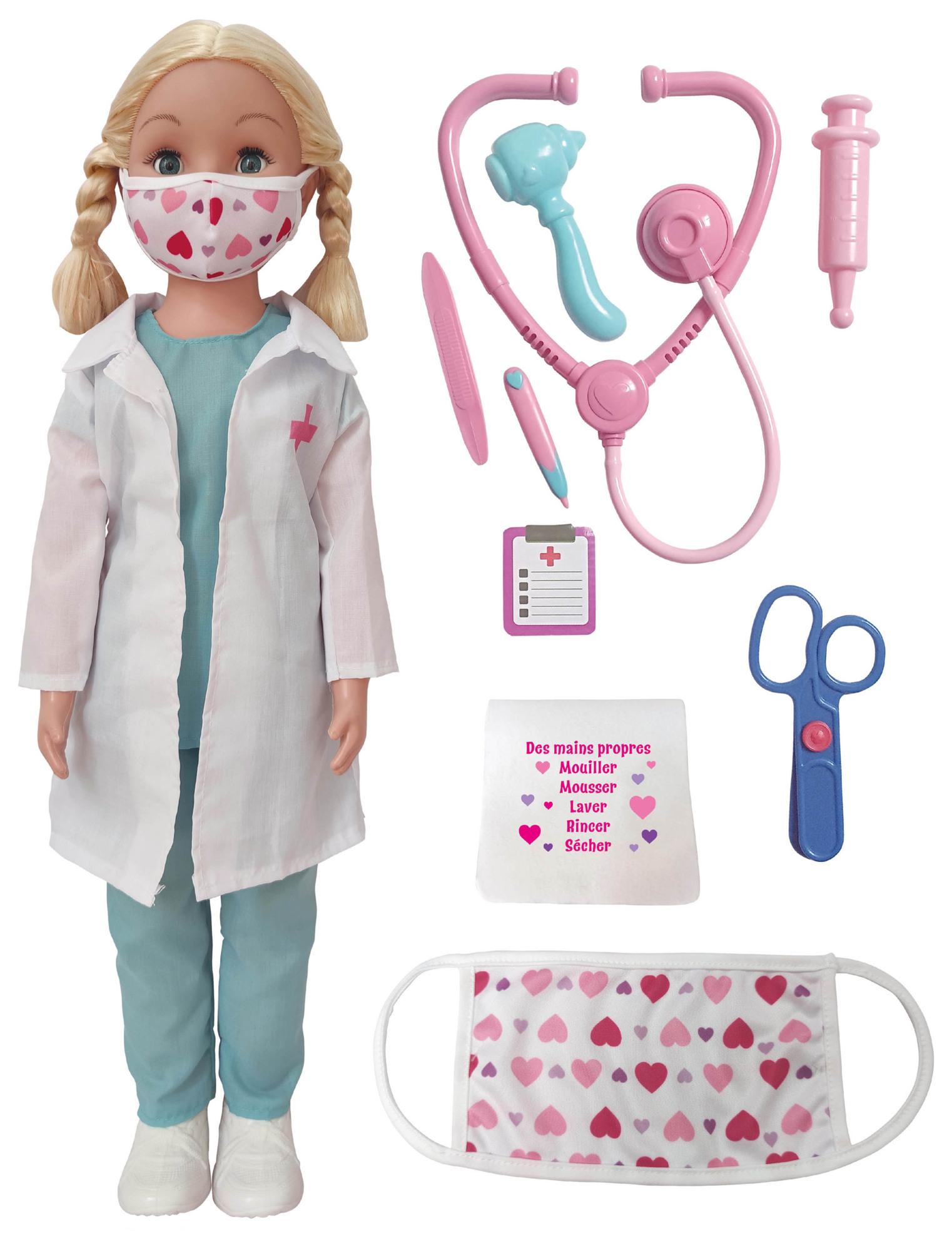 Wispy Walker Looppop 70 cm Vet Set, Dierenarts Set met pluche en accessoires