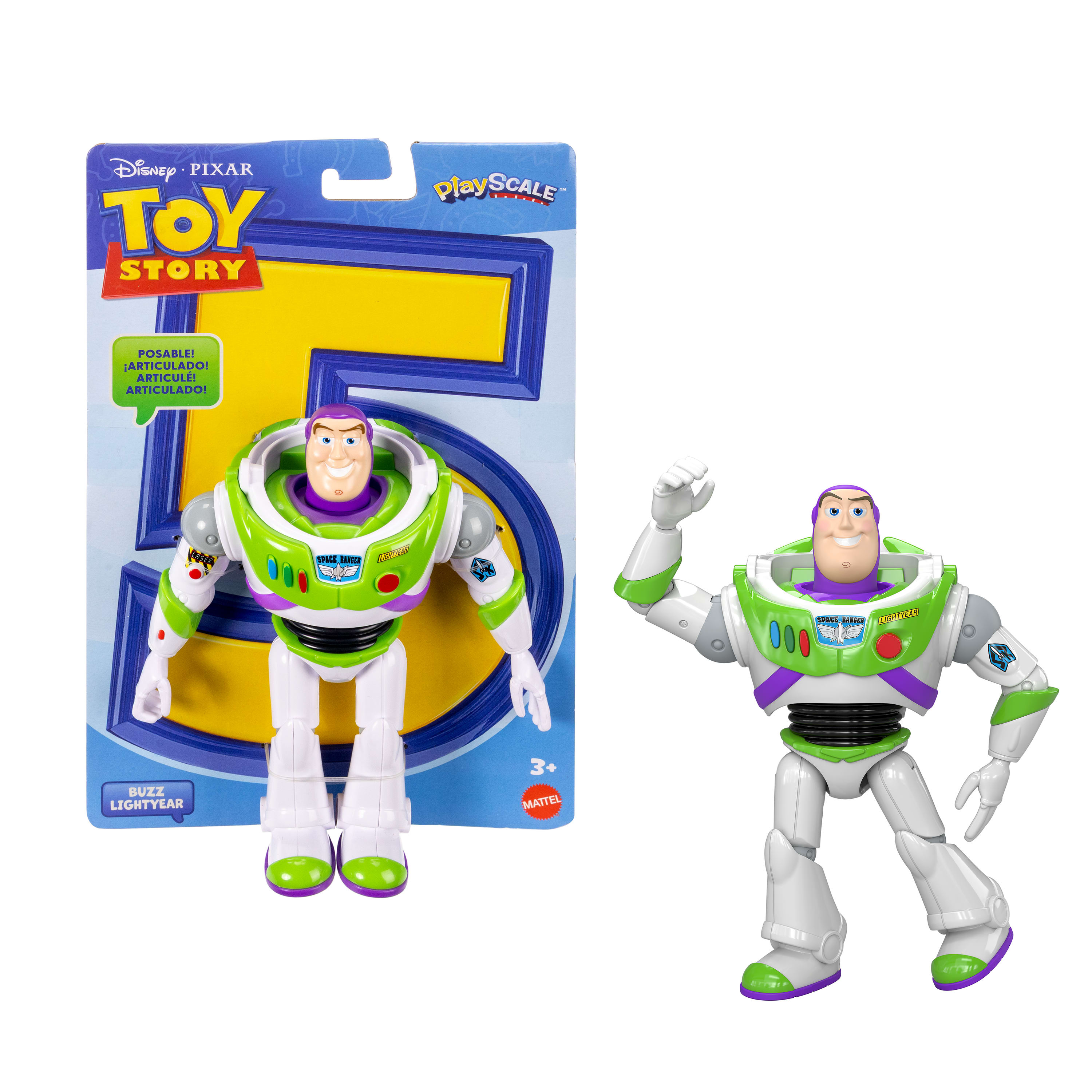 Toy Story 5 - Buzz Lightyear 18 cm,  10 beweegbare gewrichten