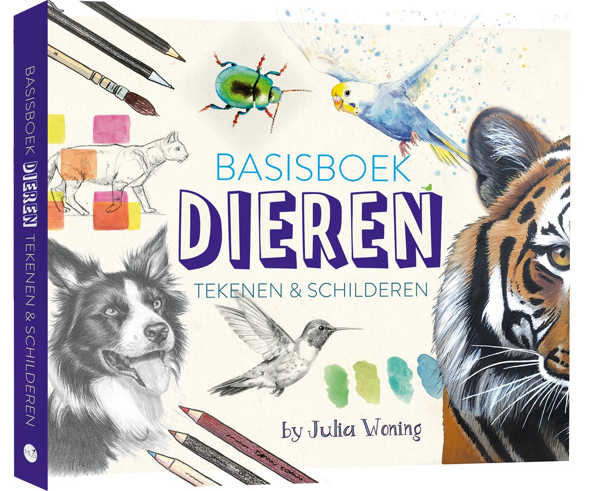 Basisboek Dieren tekenen & schilderen - Julia Woning