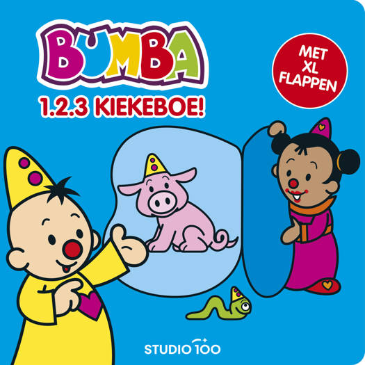 Bumba Kartonboek met XL Flappen - 1.2.3. Kiekeboe