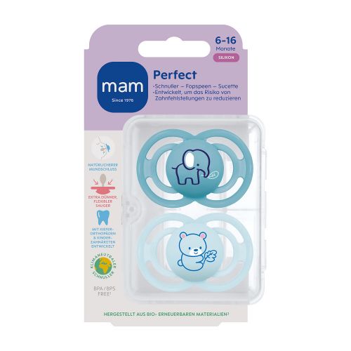 Mam Fopspeen Perfect Start Silicone Roze 6-16 maand - 2 stuks