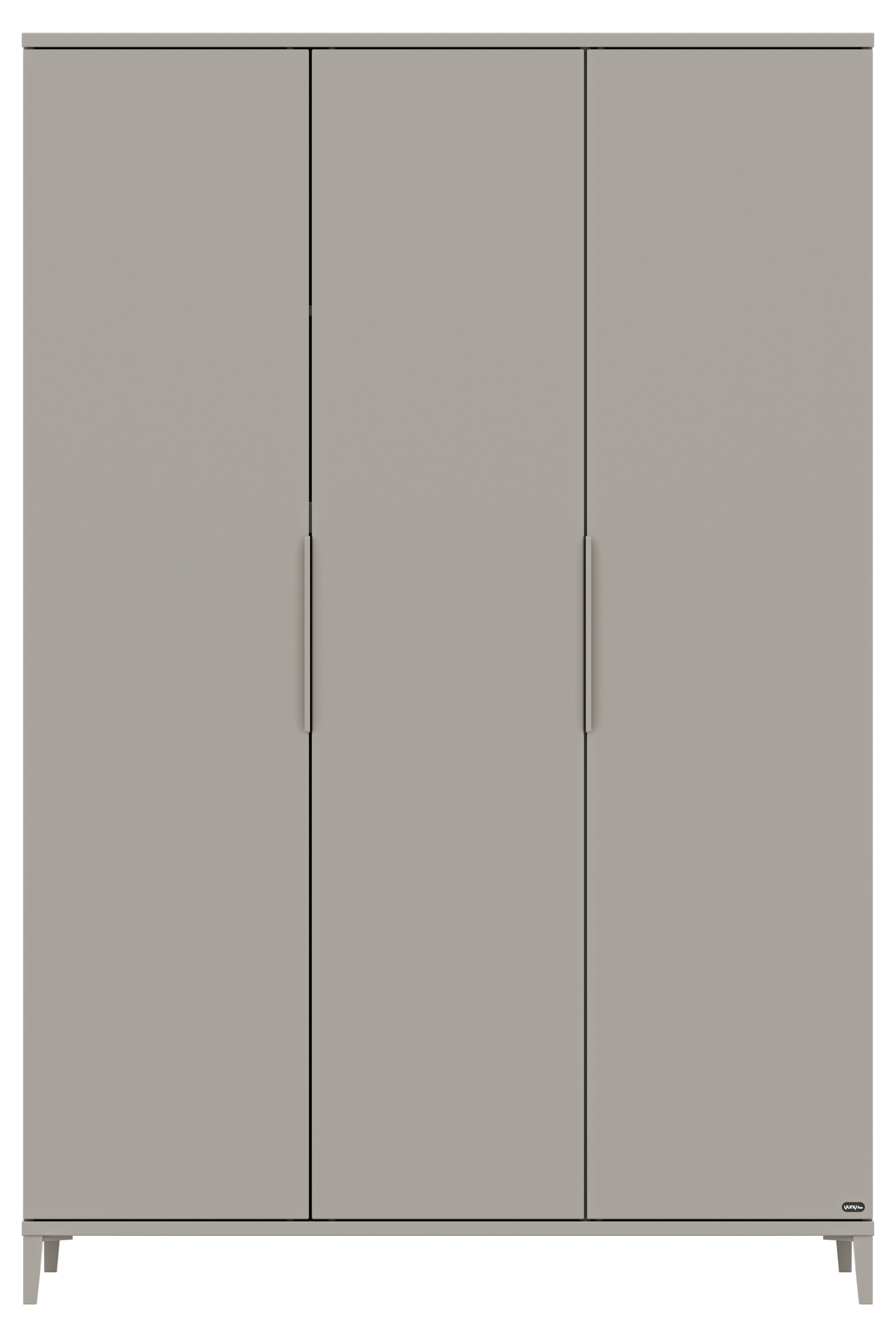Yuny By Paidi Kleerkast Brother Stu 3-deur Taupe 130.4x194.5x52.4 cm