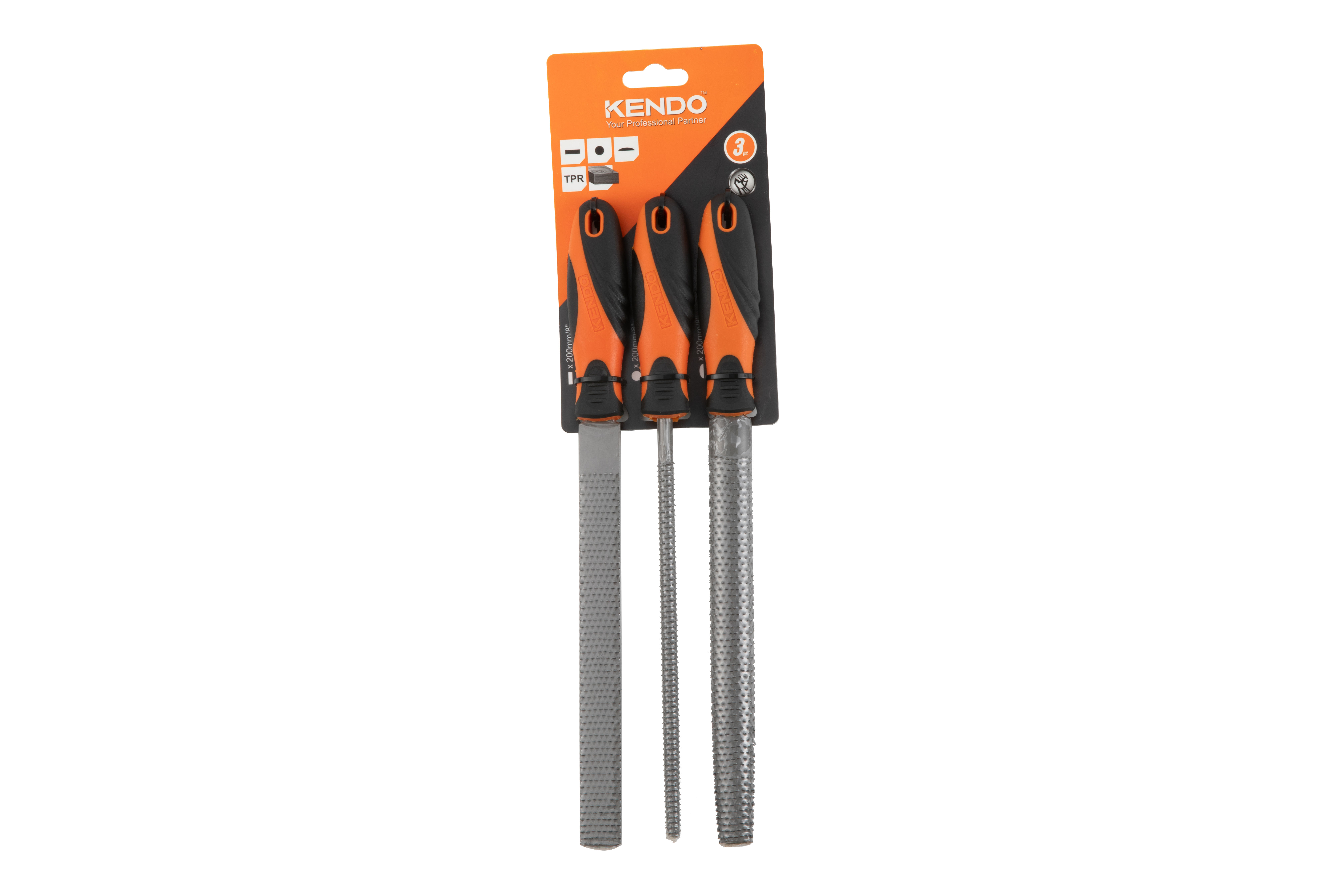 Kendo Raspenset Hout 200 mm 3 stuks