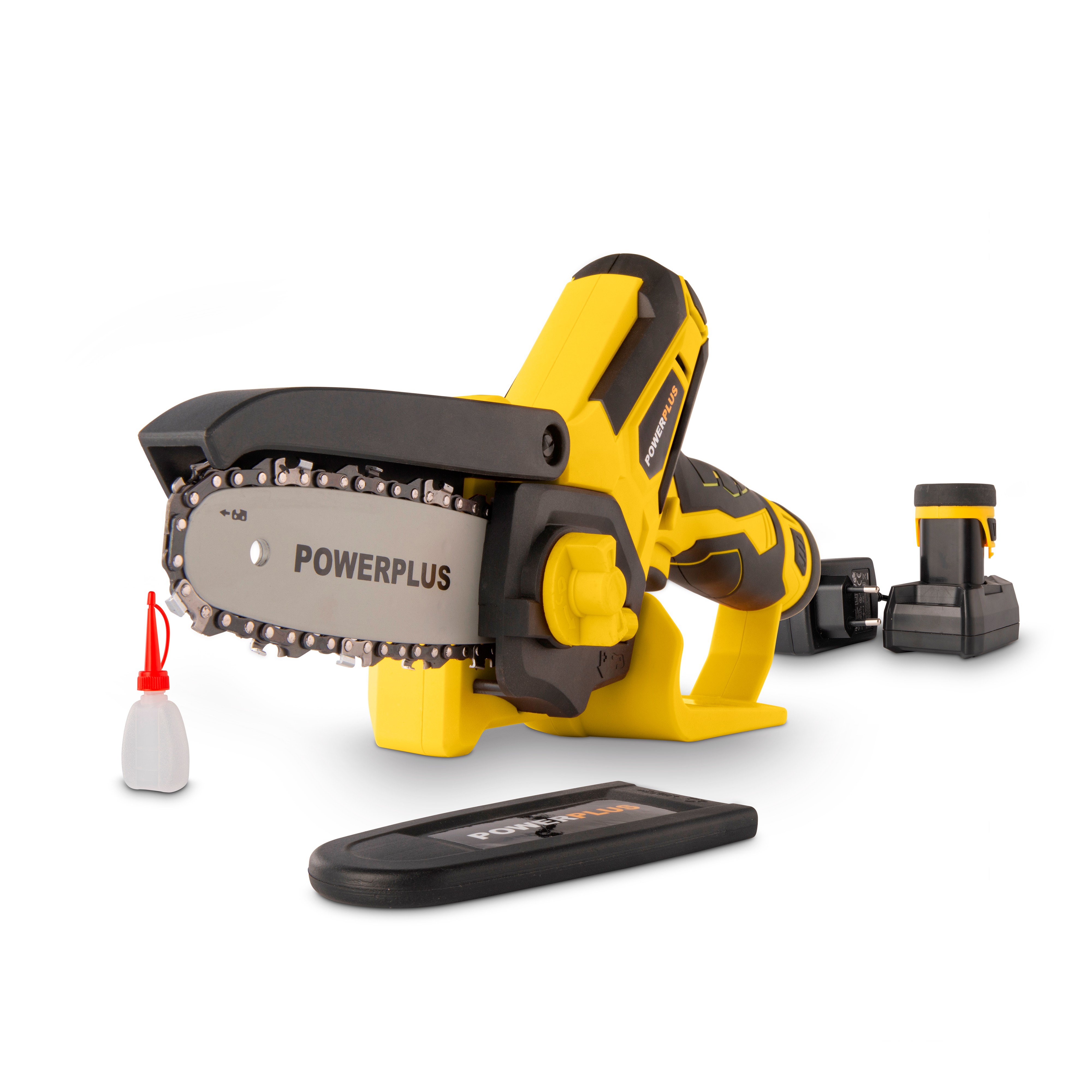 Powerplus Snoerloze Snoeizaag 12 V 100 mm - incl. 2 Batterijen en Lader