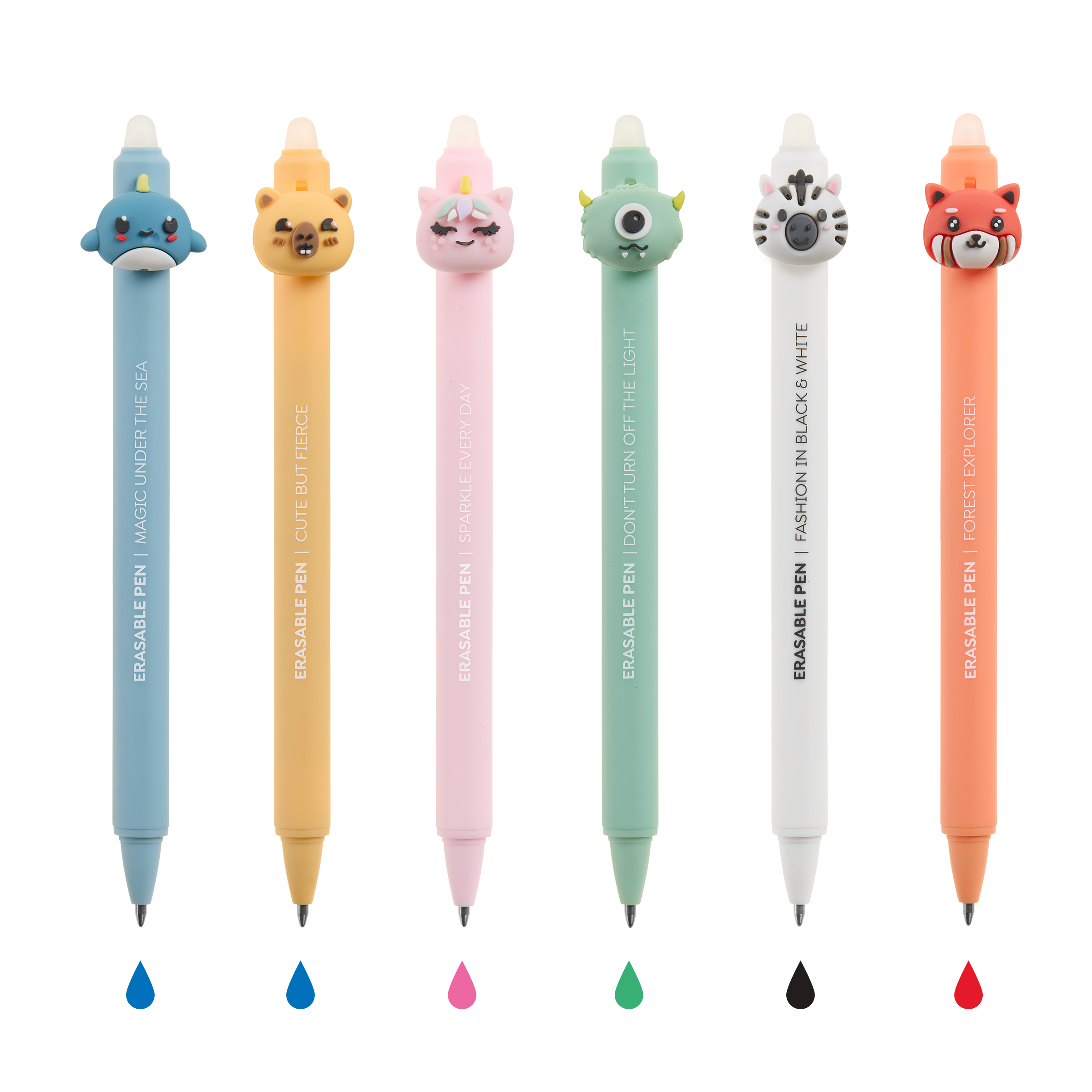 Back2Fun Uitwisbare Balpen Soft Oops assorti - prijs per stuk