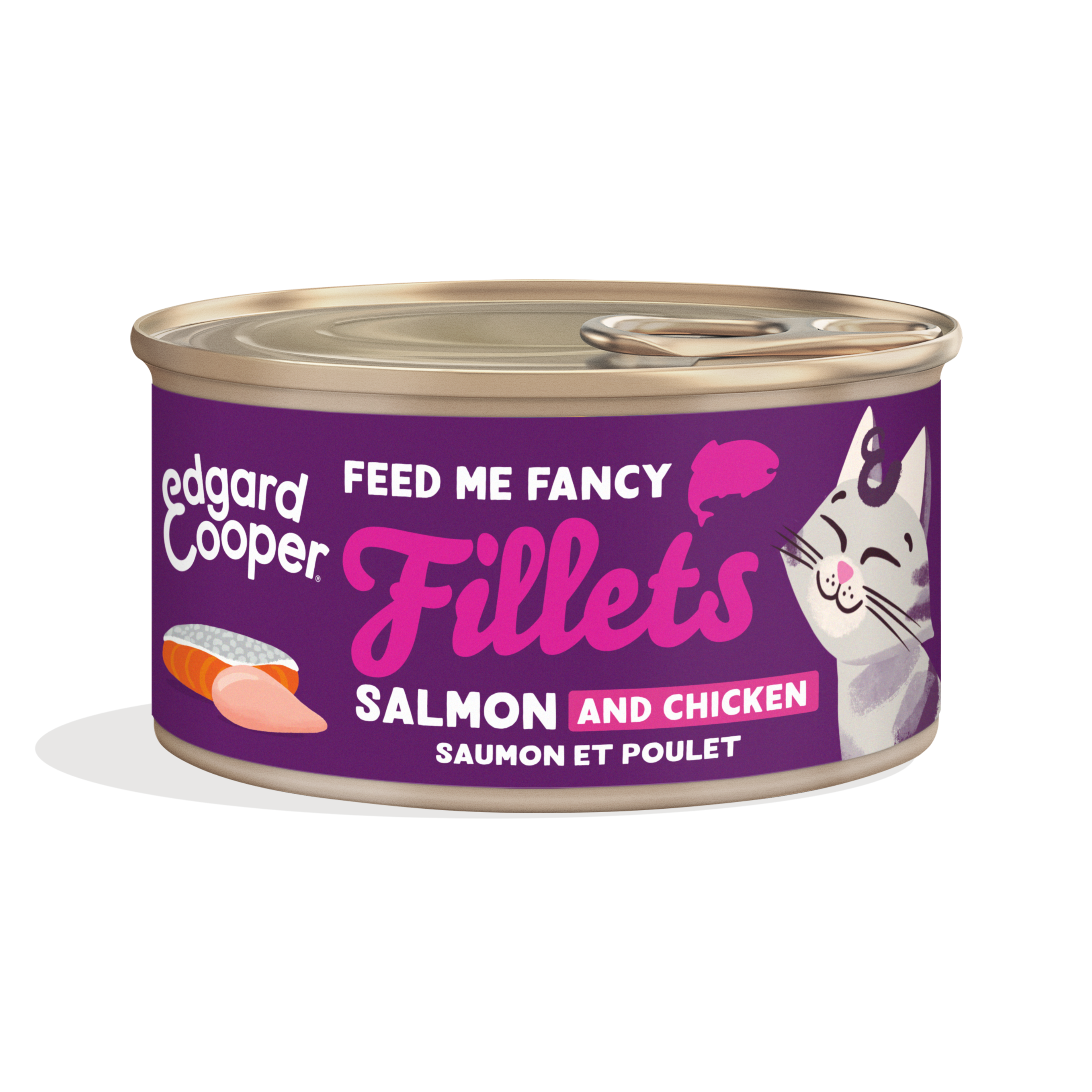 Edgard & Cooper Kattenvoeding Fillets 70 g met Zalm en Kip