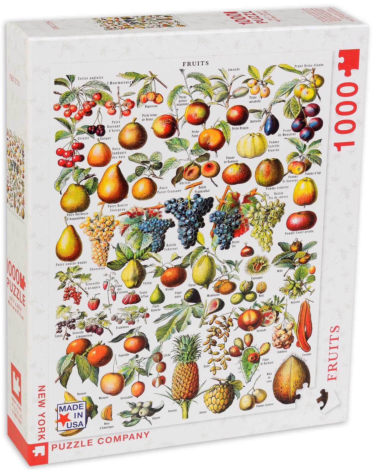 New York Puzzle Company Vintage Images Fruits - 1000st