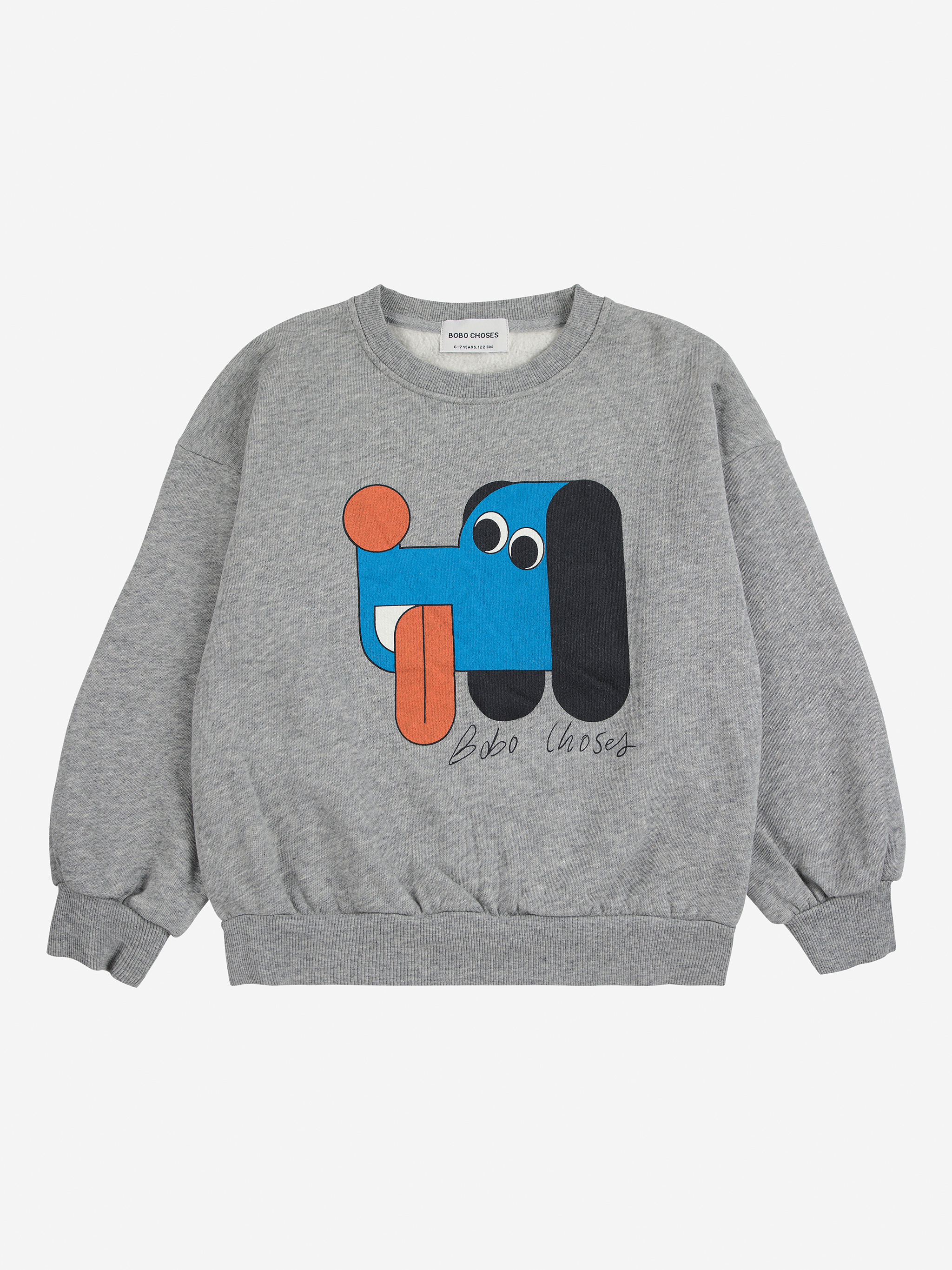 Bobo Choses Sweater Doggy Mate Grey