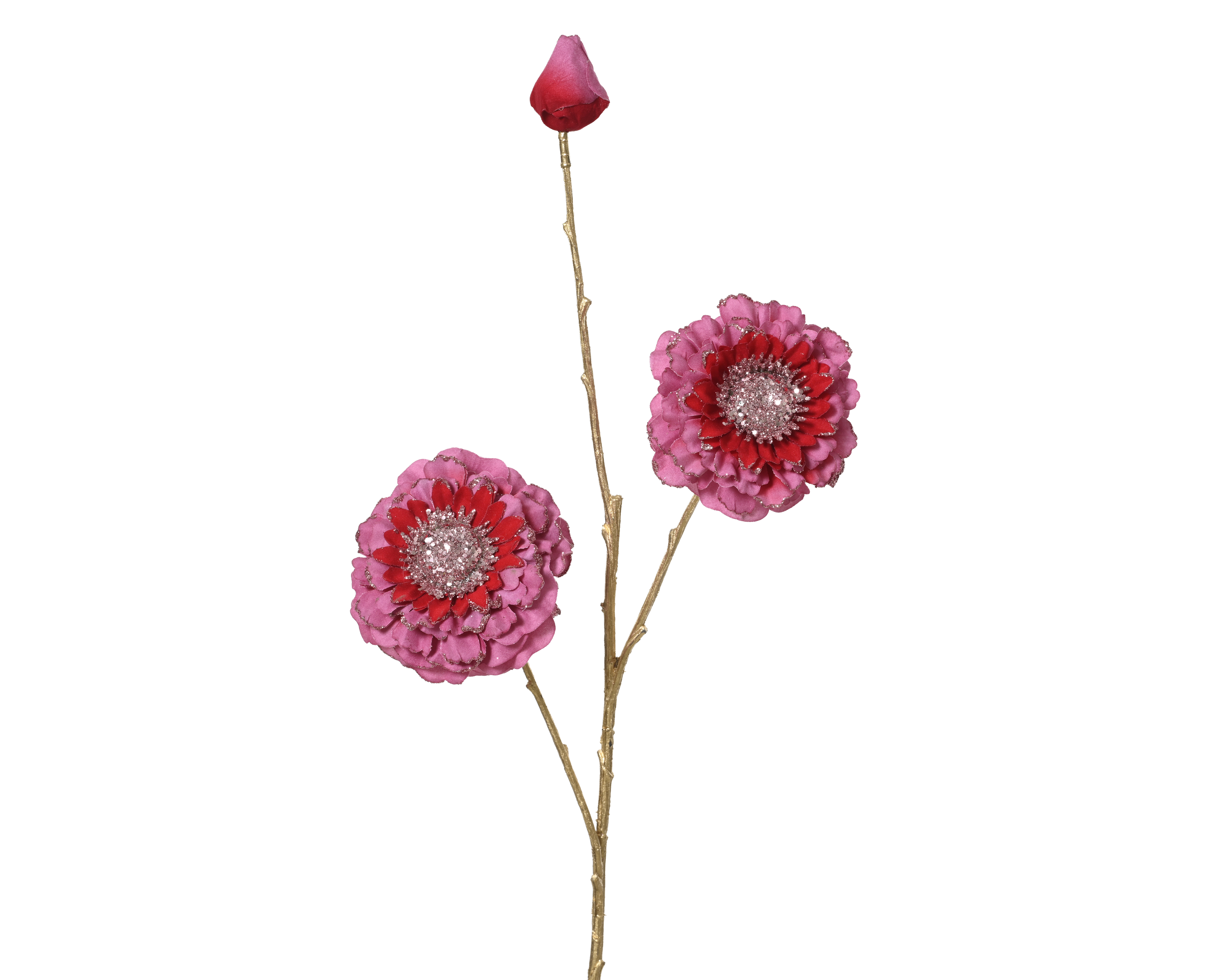 Bloementak Zinnia Roze Glitter 17x74 cm