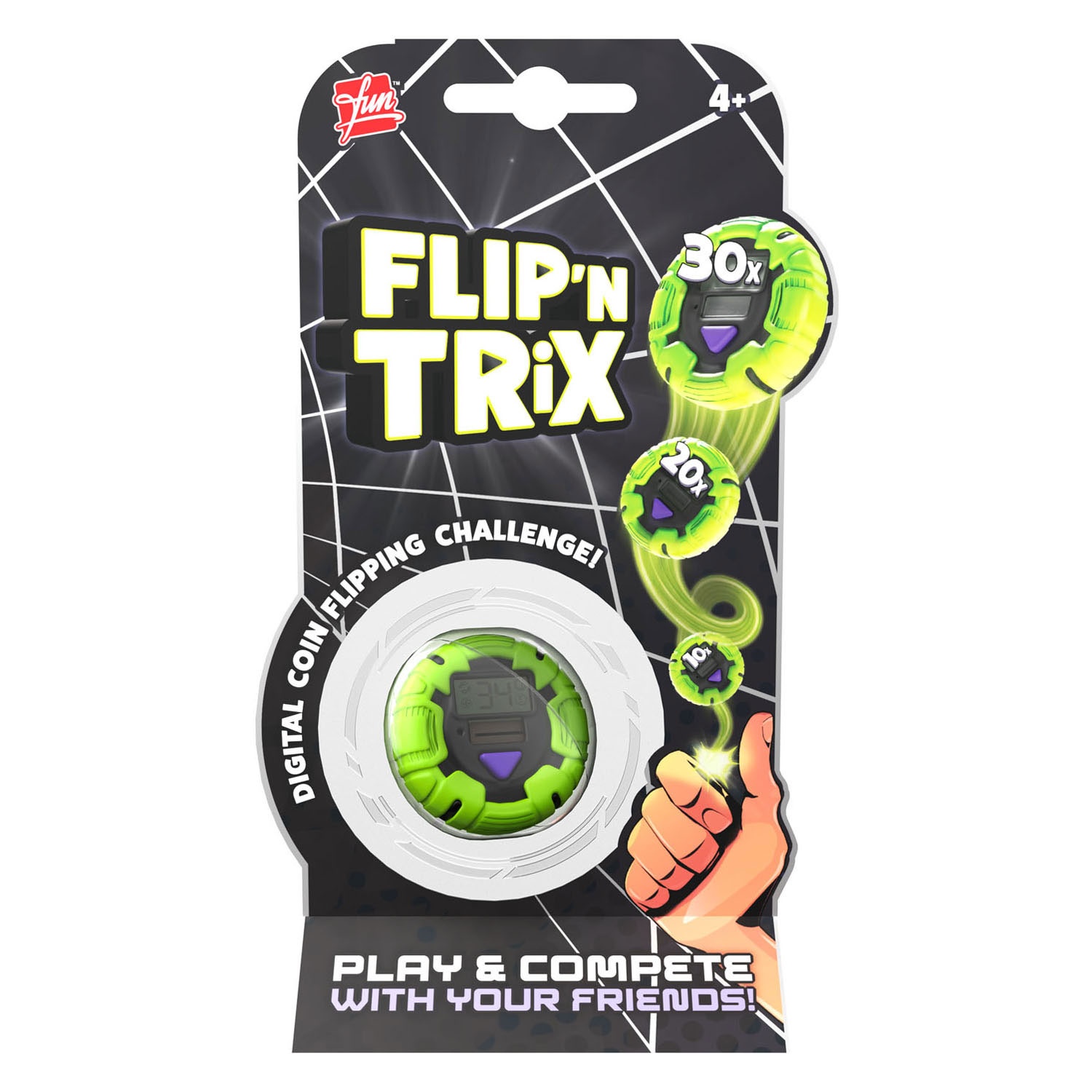 Flip'N Trix, telt digitaal het aantal flips
