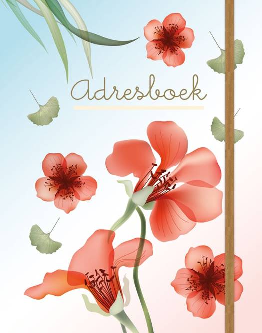 Paperstore Adresboek Groot - Transparent Flowers