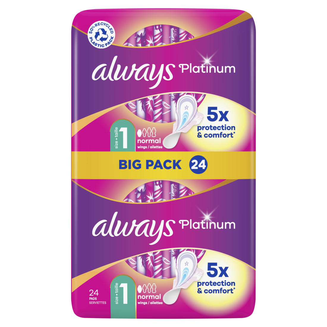 Always Maandverband Platinum Normal+ 24 stuks