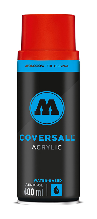 Molotow Coversall Water Traffic Red 400 ml - Acryl - op Waterbasis