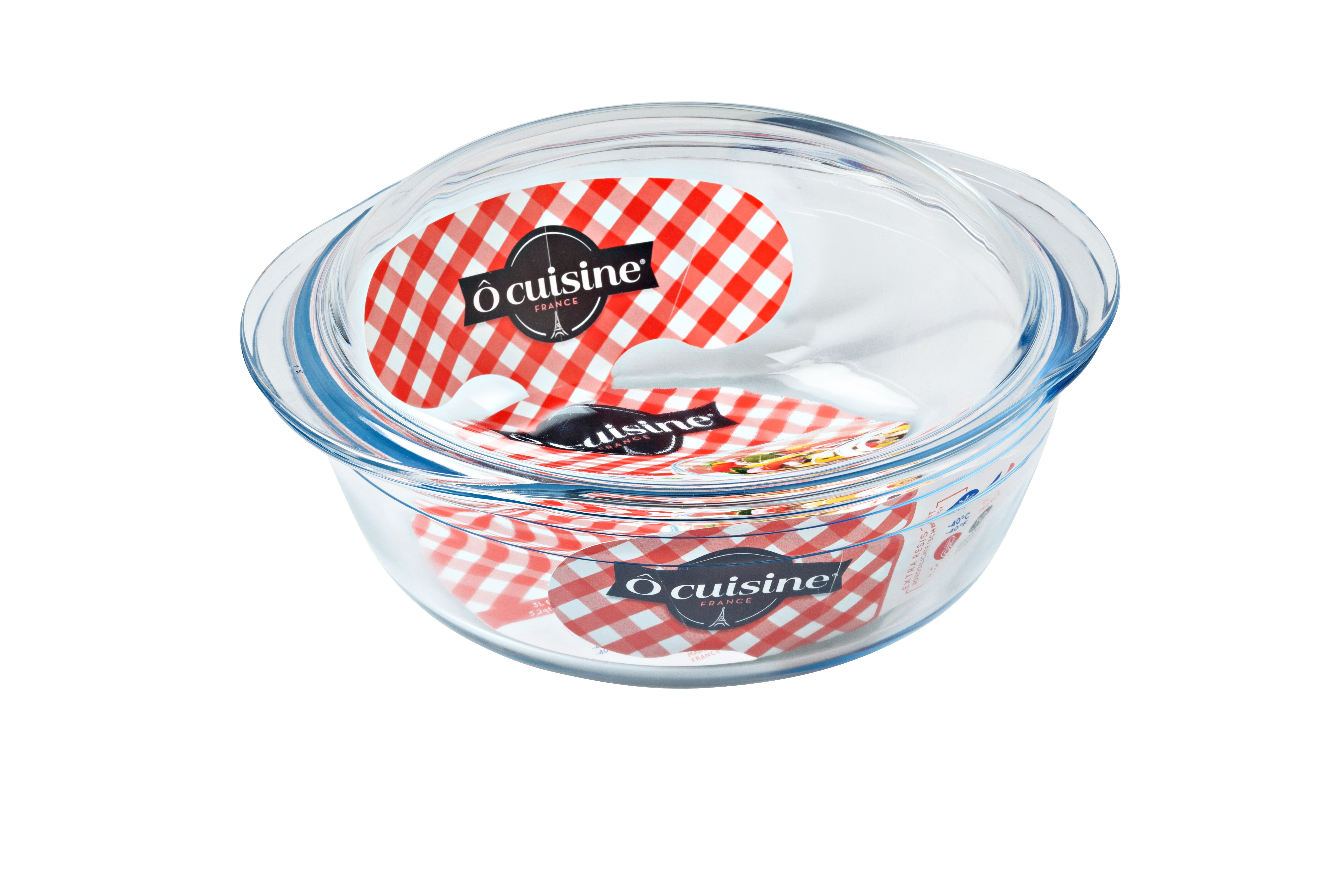 O Cuisine Ovenschaal 23cm met Deksel - Glas - 2.3l