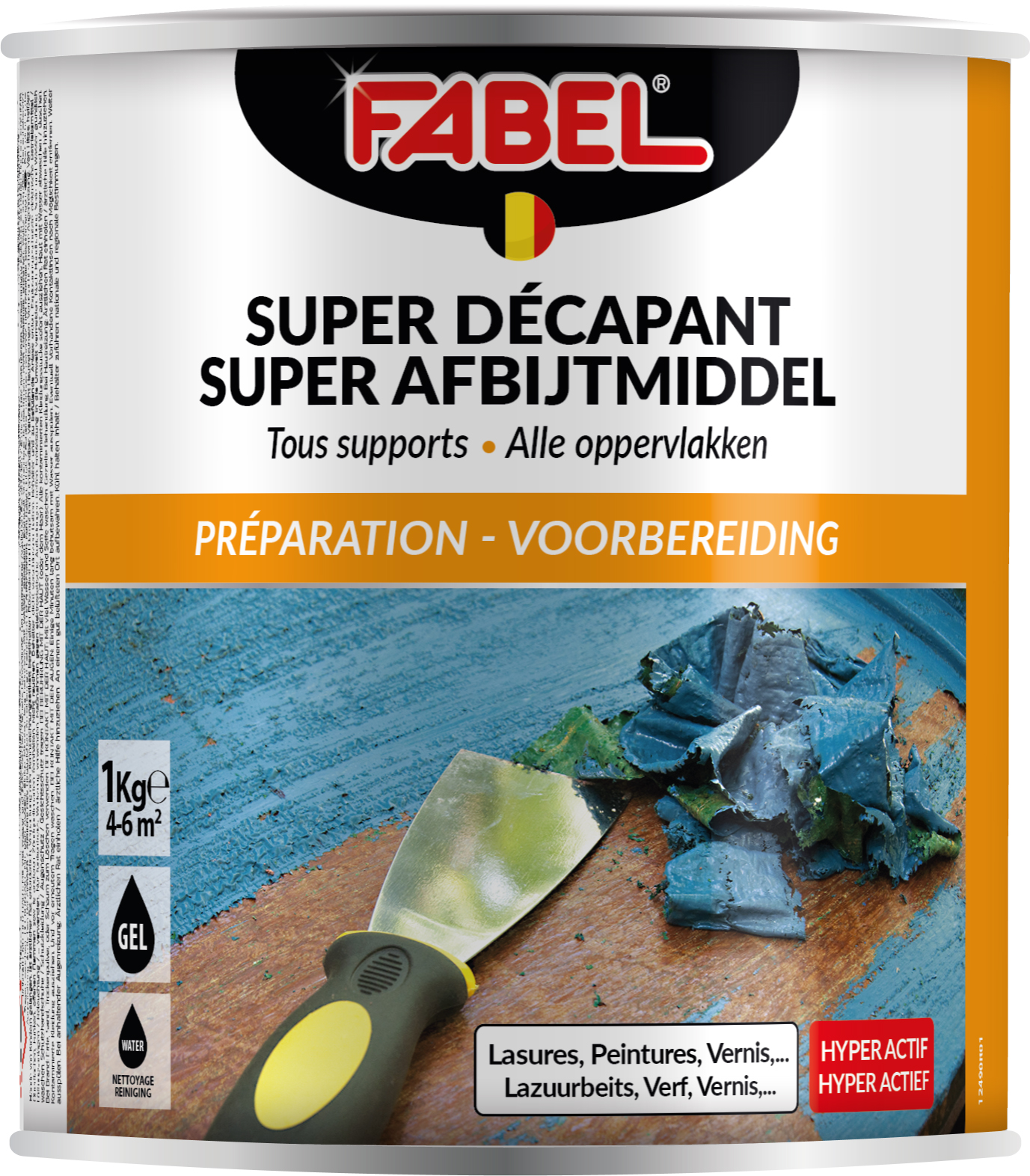 Fabel Super Afbijtmiddel Hout en Meubels 1 kg - Voorbereiding