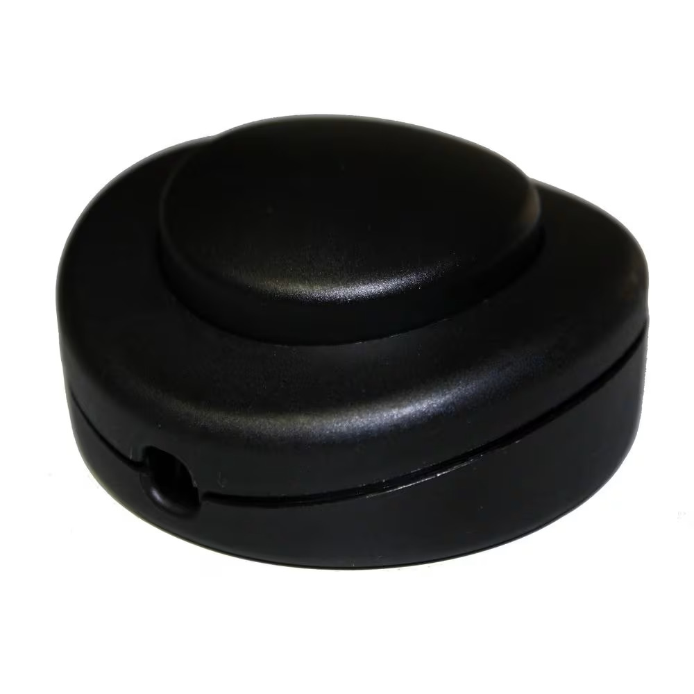 Huppertz Voetdrukschakelaar Rond Wit met Aarding 2A CE