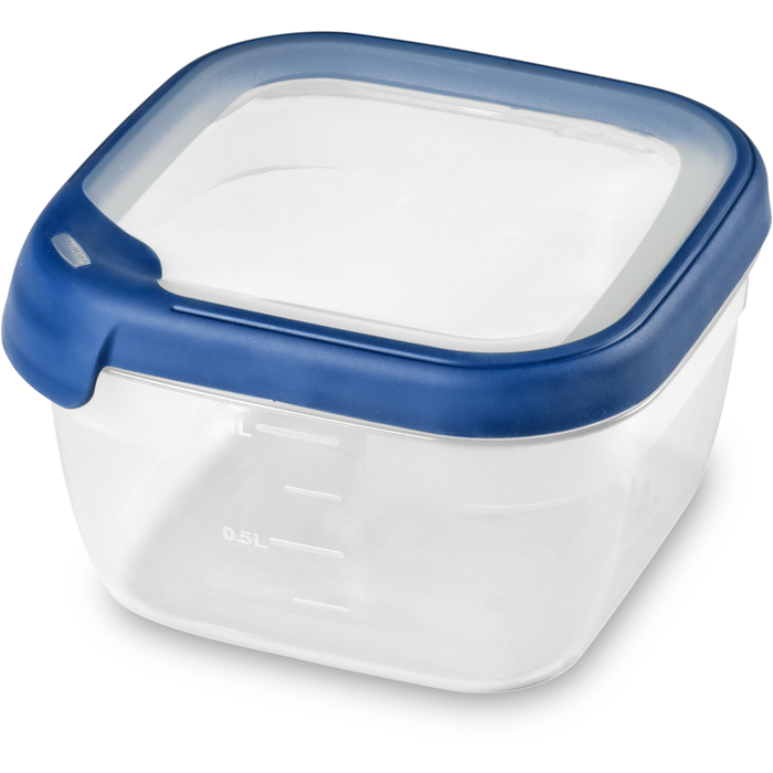 Curver Bewaardoos Grandchef Eco Transparant/Blauw 1.2l - 15x15x9 cm