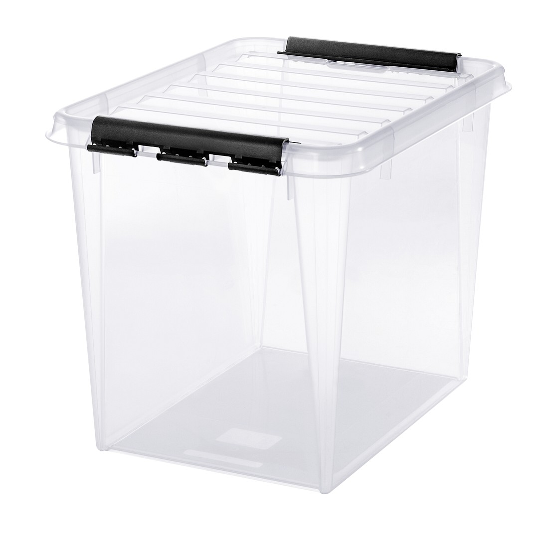 Smartstore Opbergbox Classic 52l met Deksel - 50x39x41 cm - Transparant - by Orthex
