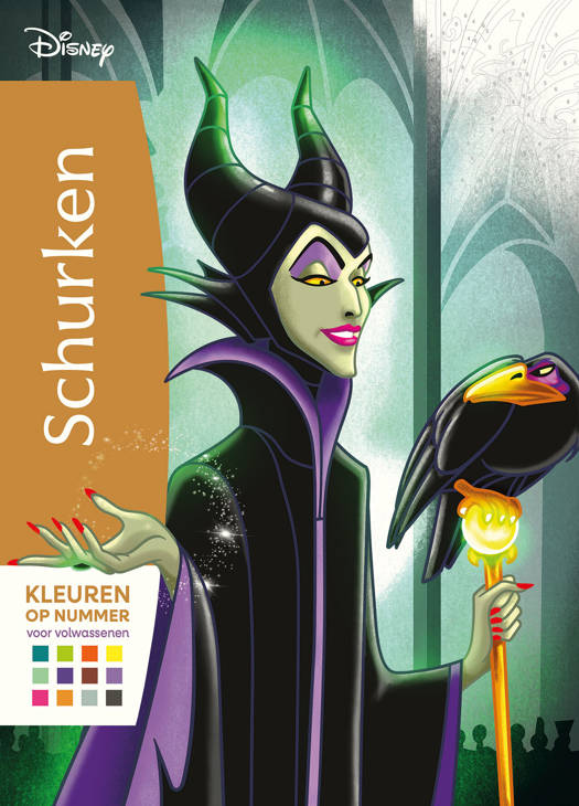 Kleuren op Nummer voor Volwassenen - Disney Schurken