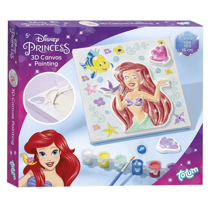 Totum Disney Princess Knutsleset, Canvas Schilderij maken en gips