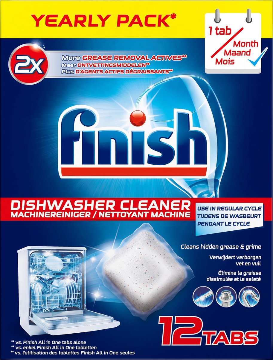 Finish Machinereiniger 204 g 12 tabs
