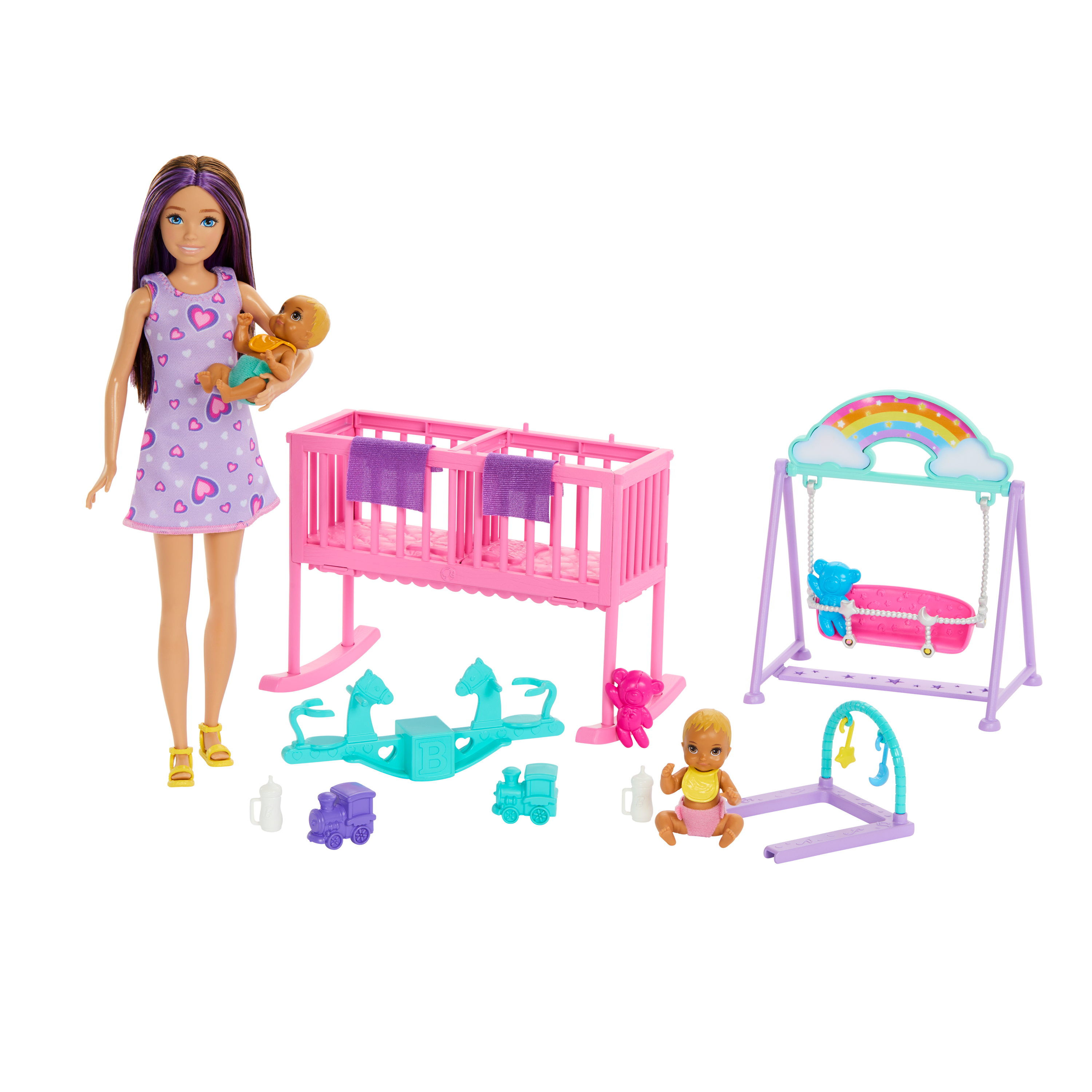 Barbie Skipper Tweeling Babysitters Speelset