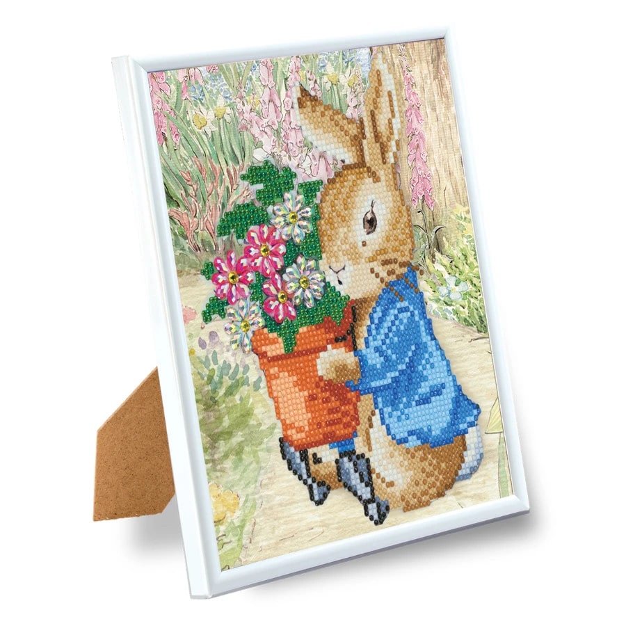 Crystal Art Framed Picture Kit 21 x 25 cm - Peter Rabbit