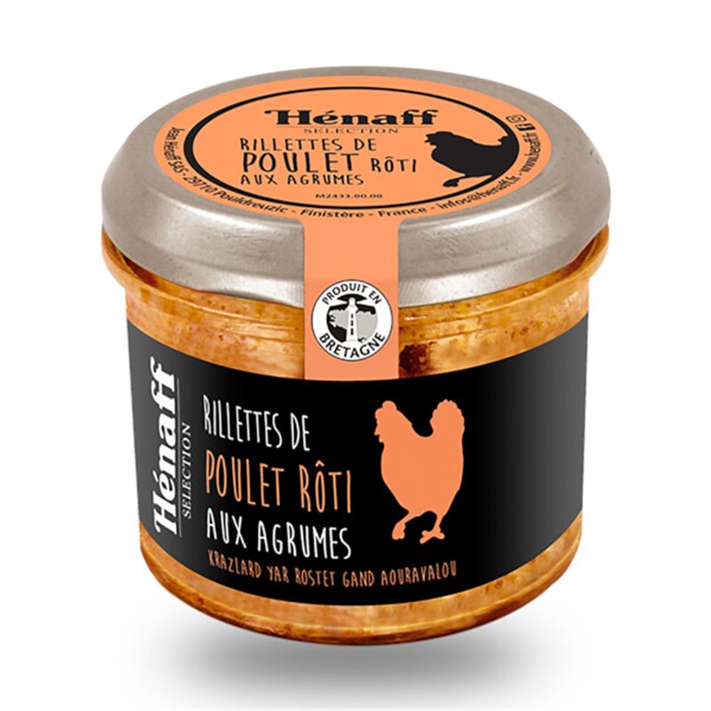 Hénaff Geroosterde Kip Rillettes met Citrusvruchten 90g