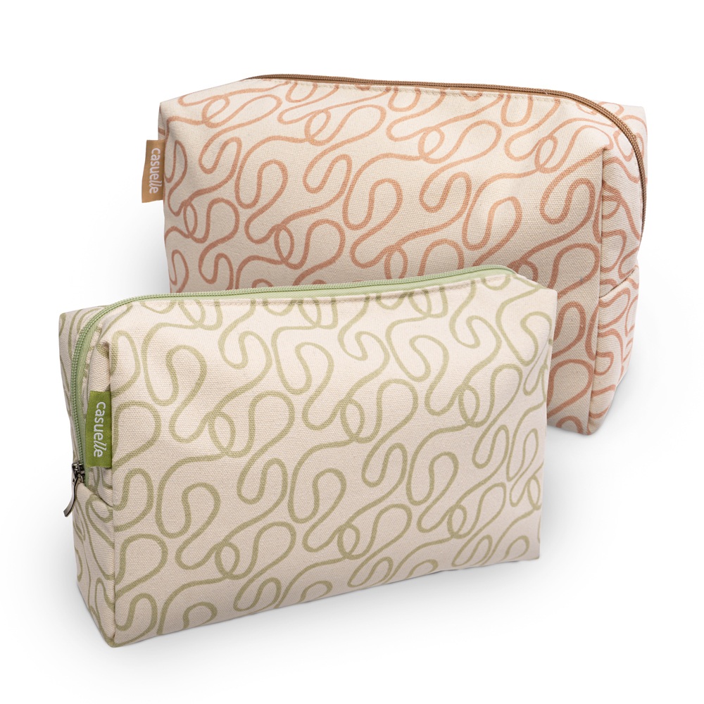 Treffina Toilettas Casuelle Canvas Natural Basics 29x17,5x8,5 cm