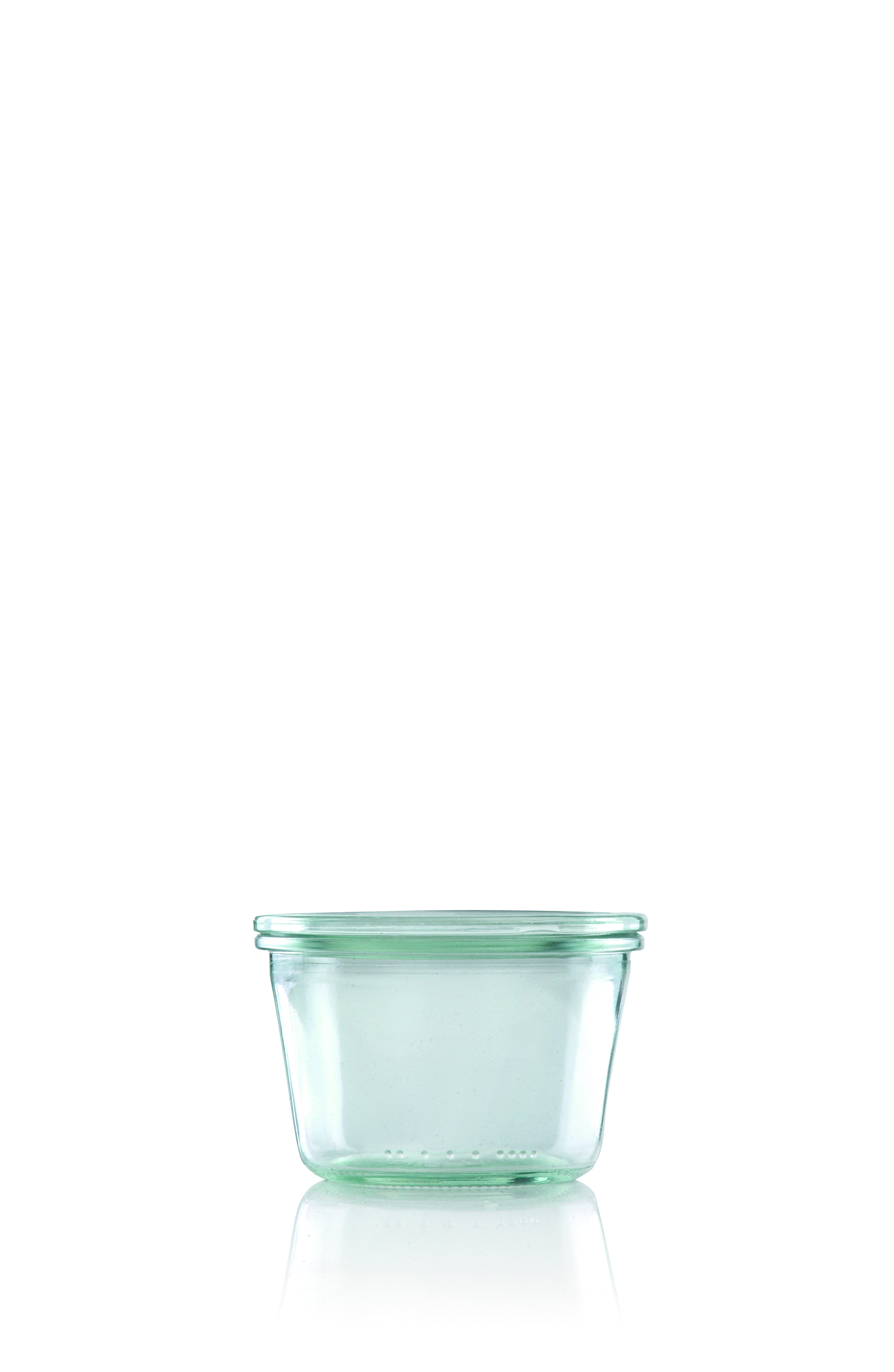 Weck Steriliseerbokaal Laag 250ml set 4 stuks - met Clips & Ringen