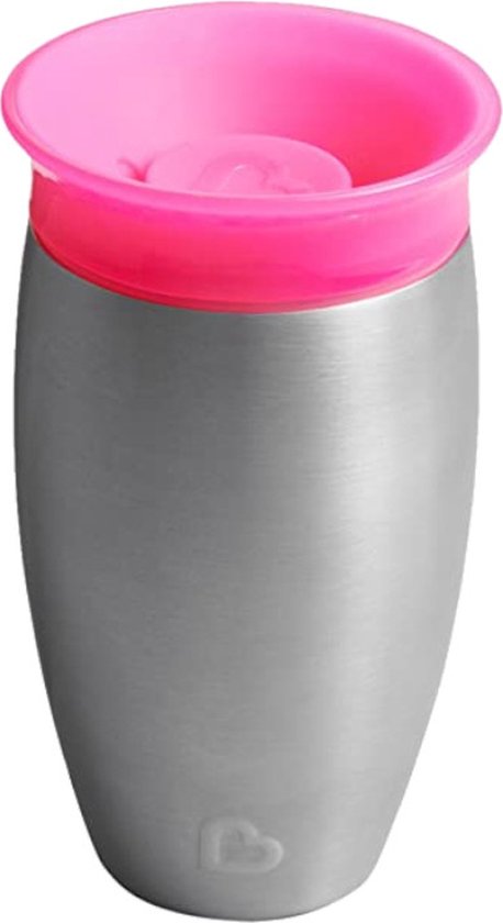 Munchkin Drinkbeker Miracle Sippy Cup Stainless Steel Pink 296 ml