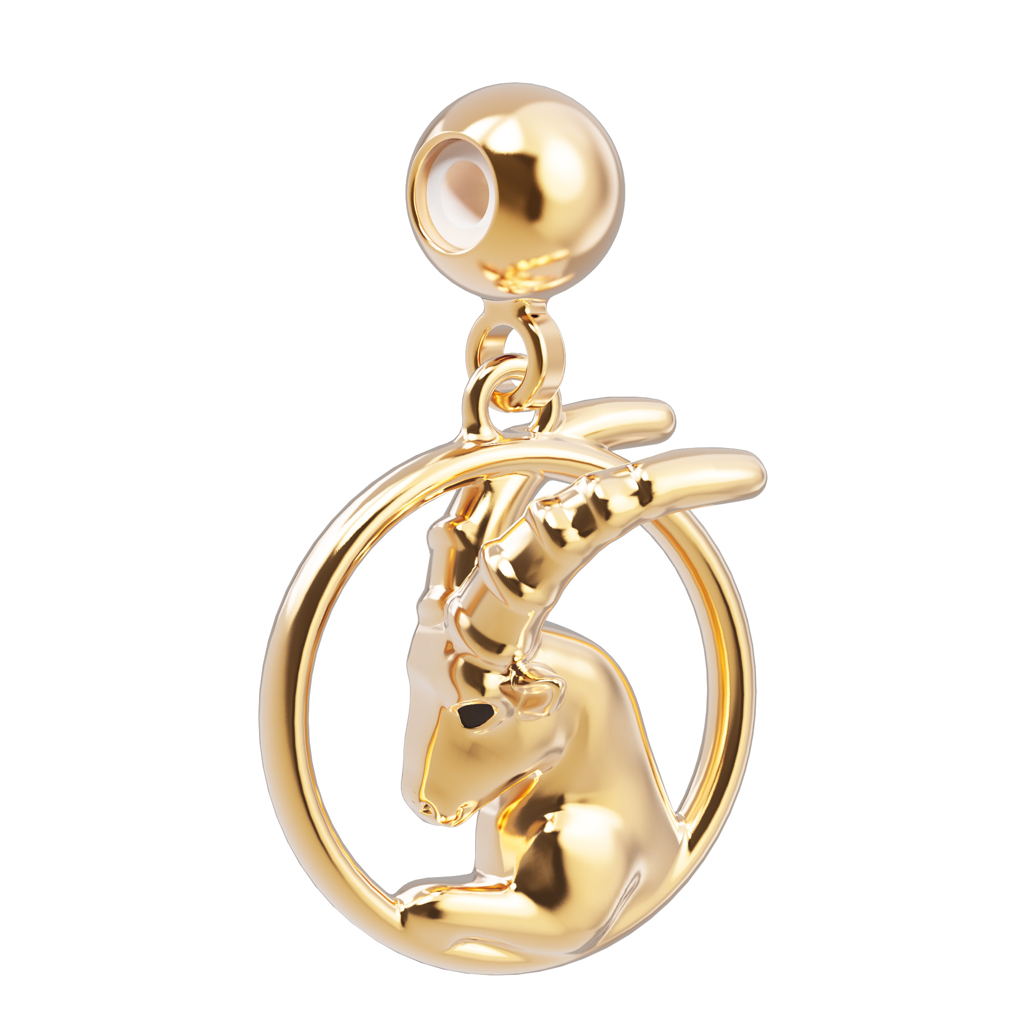 Chocli Charm Horoscoop Steenbok - 18K Gold Plated - Capricorn