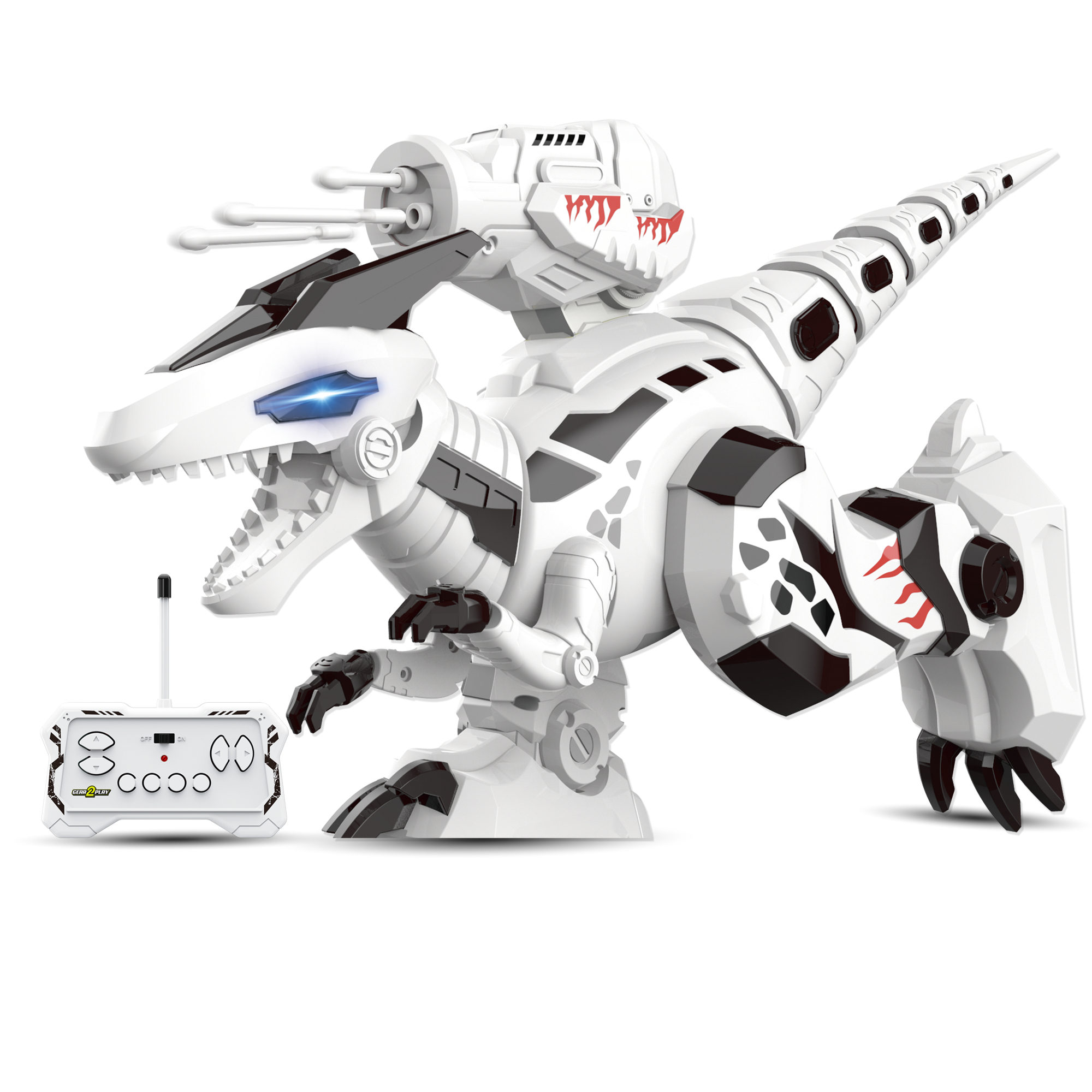 Gear2Play Robo Dino T-Rex, 16 programma's, danst, schiet darts