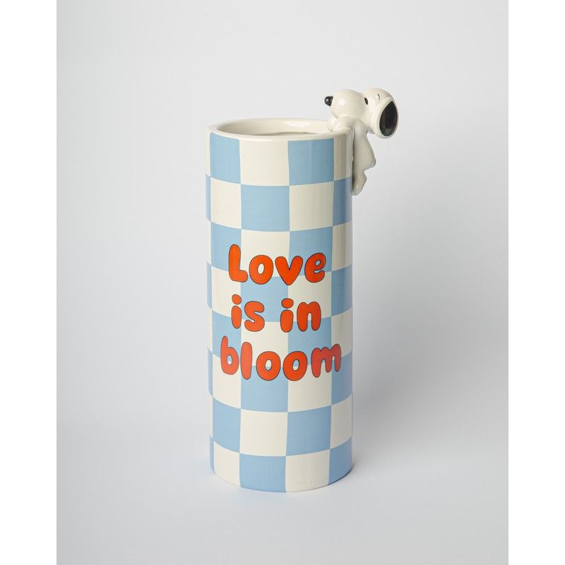 Blogo Vaas Love Is In Bloom Blue - 14x10x26.7 cm - Porselein